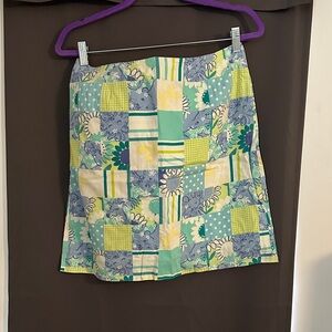 Lilly Pulitzer size 8 Floral Patchwork Skirt - Multicolor